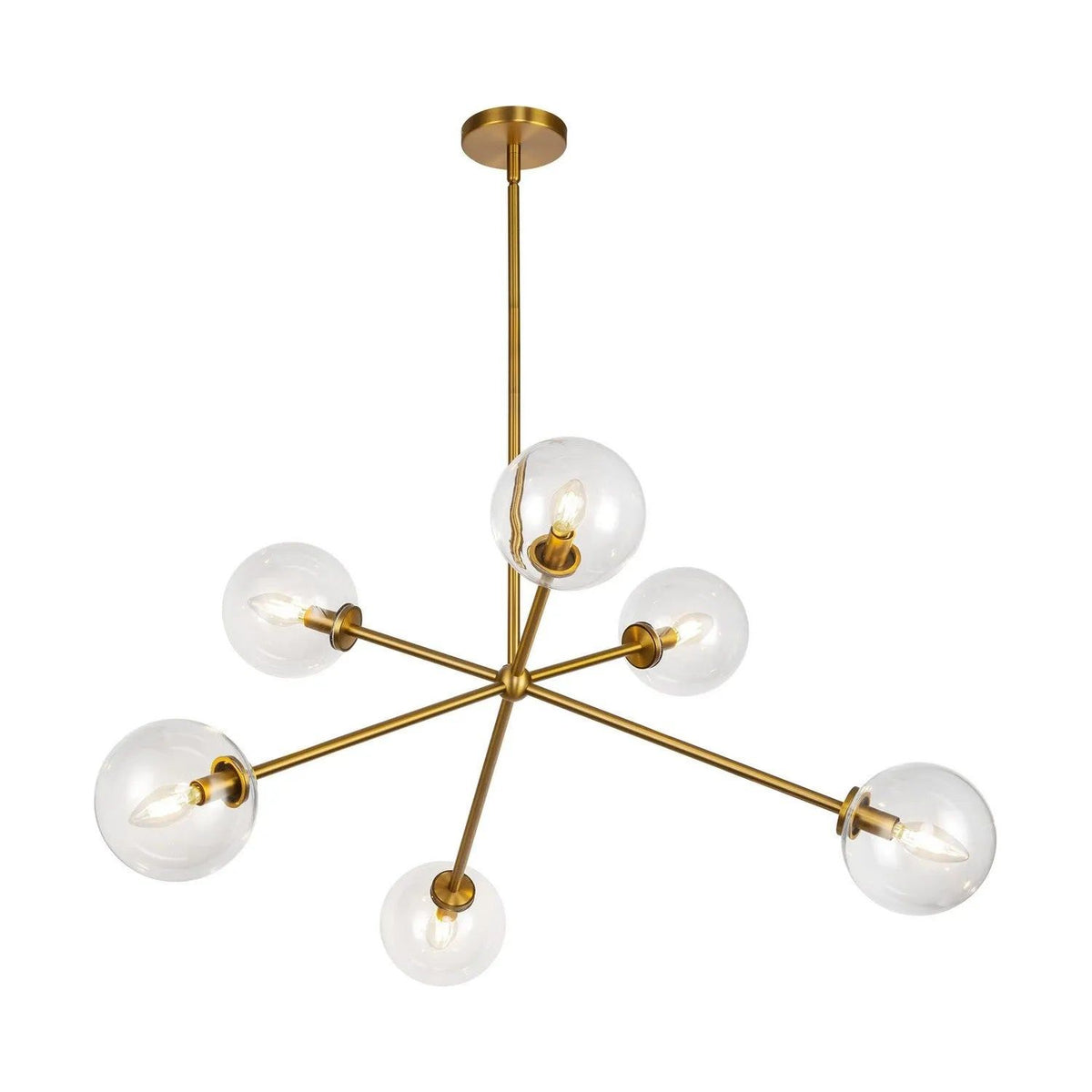 Alora Lighting - Cassia Chandelier - CH549640AGCL | Montreal Lighting & Hardware