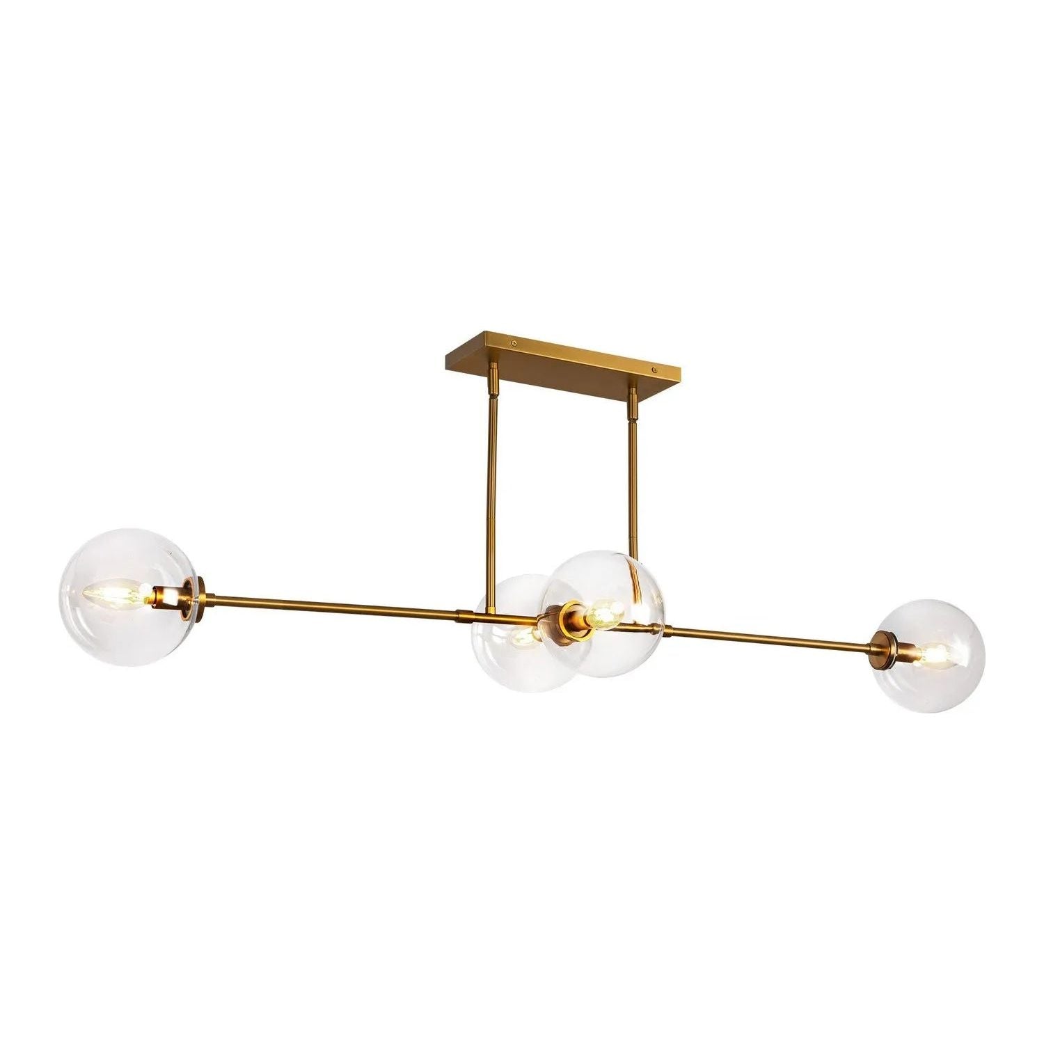 Alora Lighting - Cassia Linear Pendant - LP549448AGCL | Montreal Lighting & Hardware