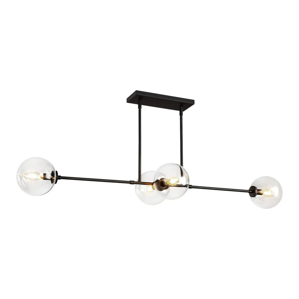 Alora Lighting - Cassia Linear Pendant - LP549448MBCL | Montreal Lighting & Hardware