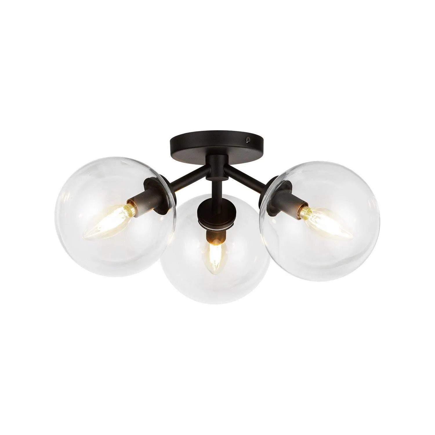 Alora Lighting - Cassia Semi-Flush Mount - SF549315MBCL | Montreal Lighting & Hardware