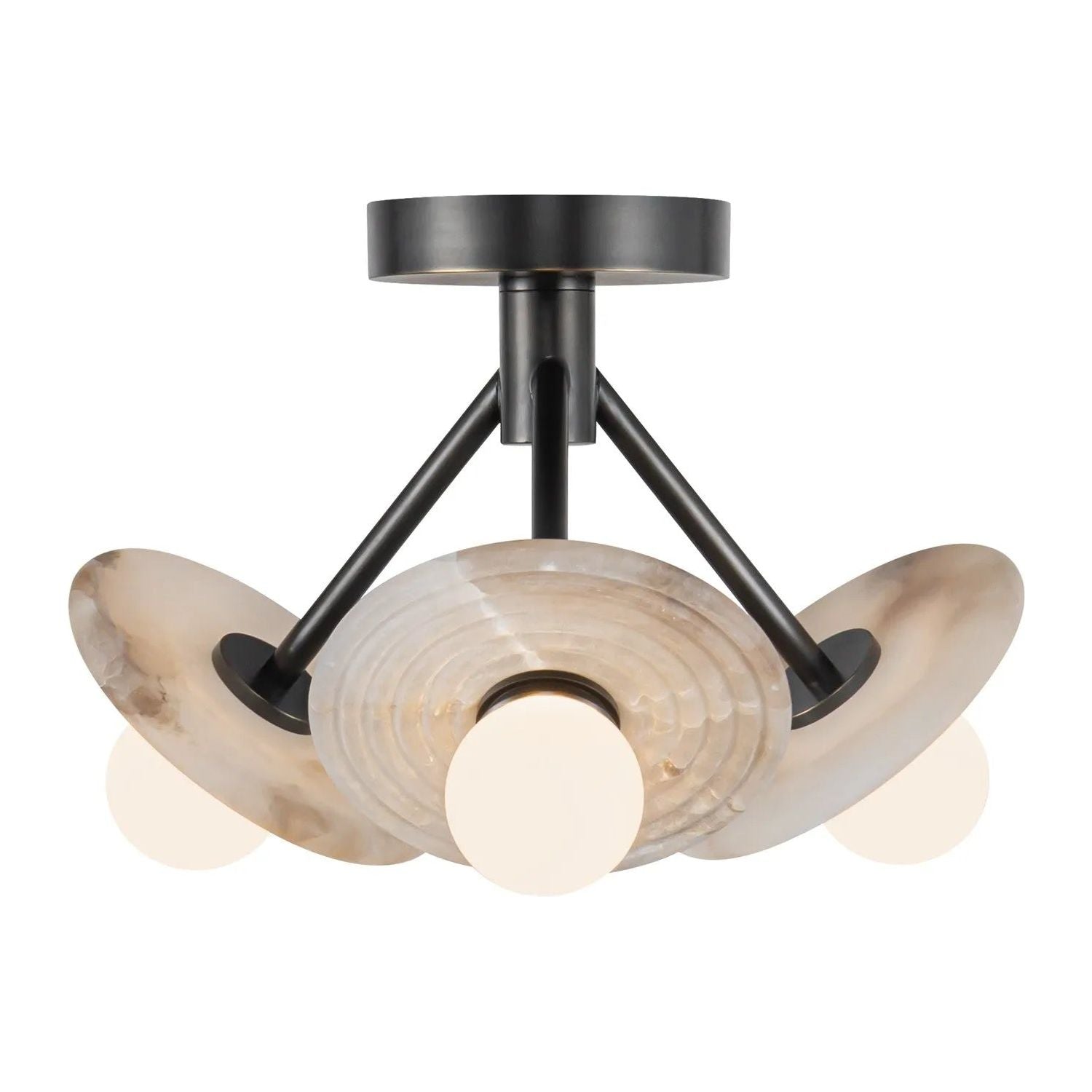 Alora Lighting - Dahlia LED Semi Flush Mount - SF346313UBAR | Montreal Lighting & Hardware