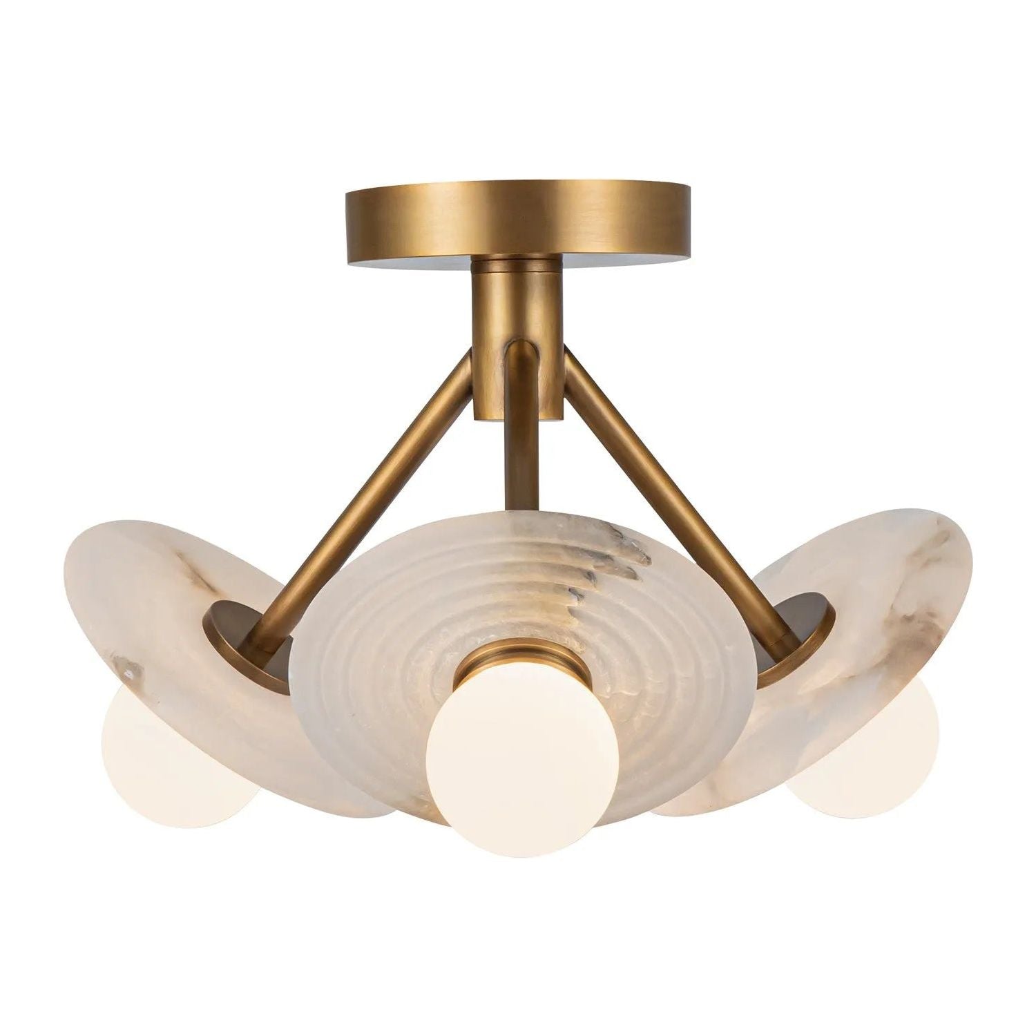 Alora Lighting - Dahlia LED Semi Flush Mount - SF346313VBAR | Montreal Lighting & Hardware