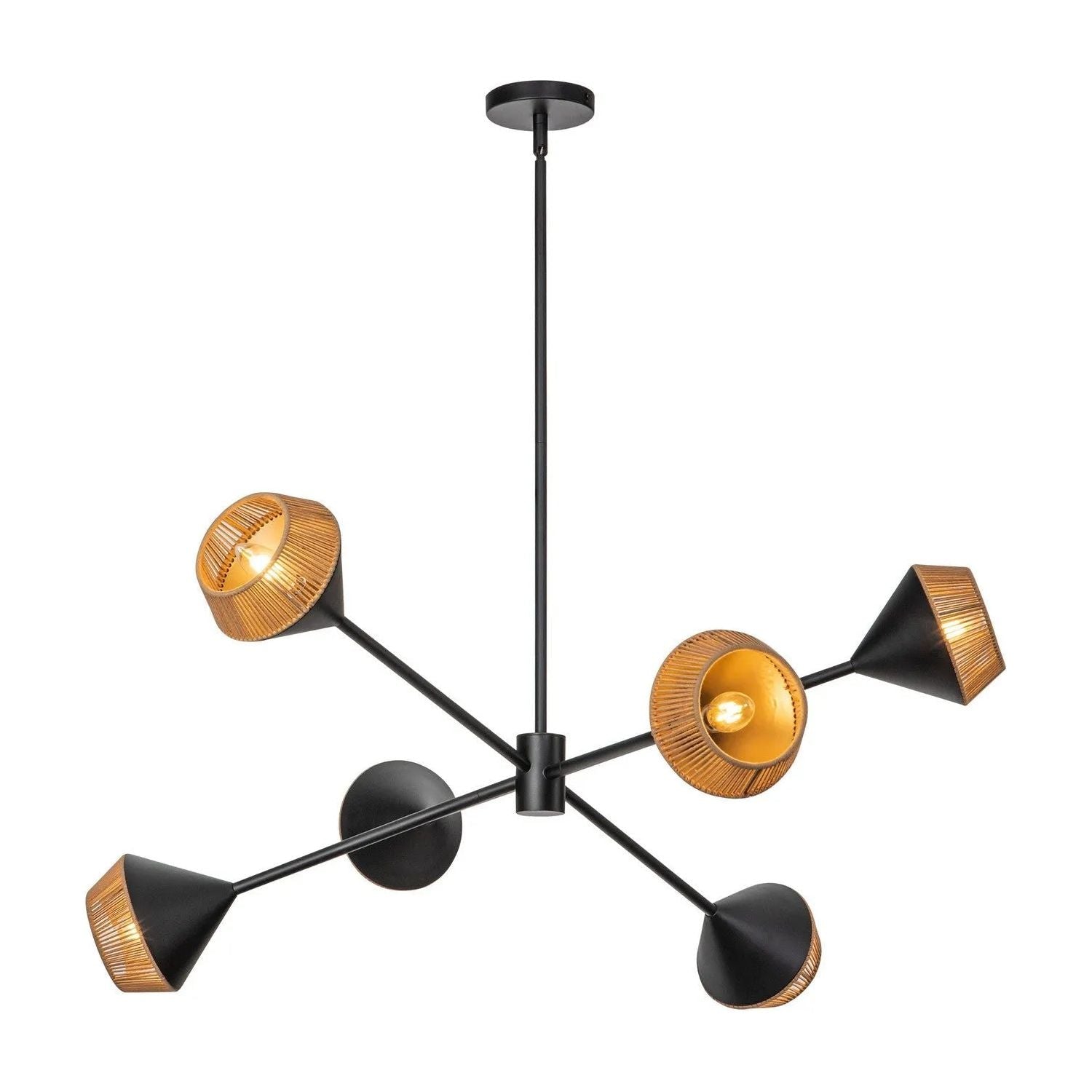 Alora Lighting - Daphne Chandelier - CH633638MBBR | Montreal Lighting & Hardware