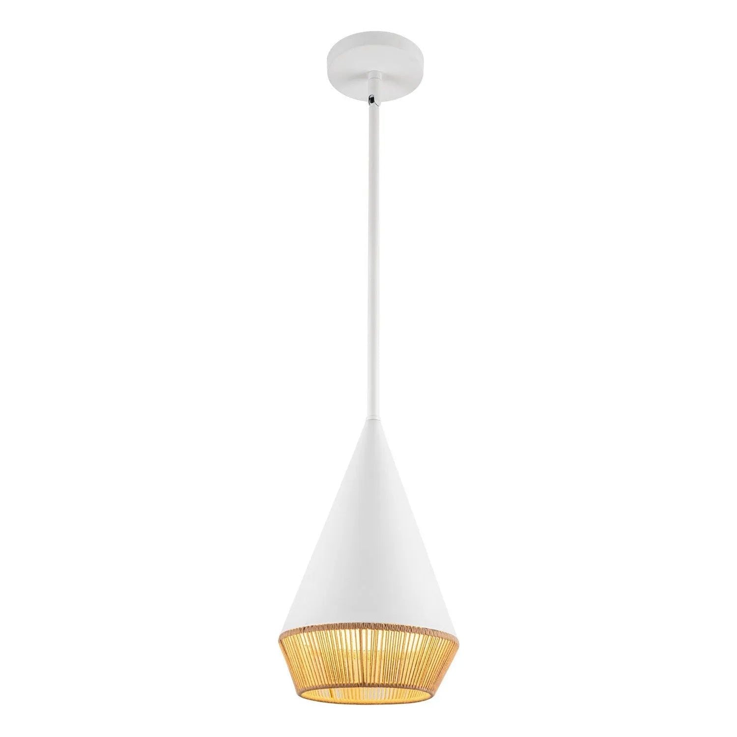 Alora Lighting - Daphne Pendant - PD633107WHBR | Montreal Lighting & Hardware