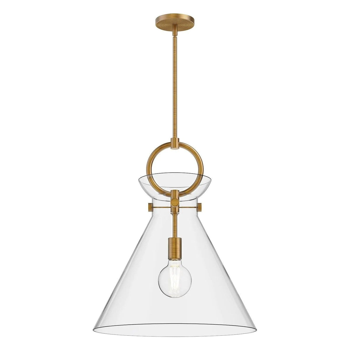 Alora Lighting - Emerson Pendant - PD412518AGCL | Montreal Lighting & Hardware