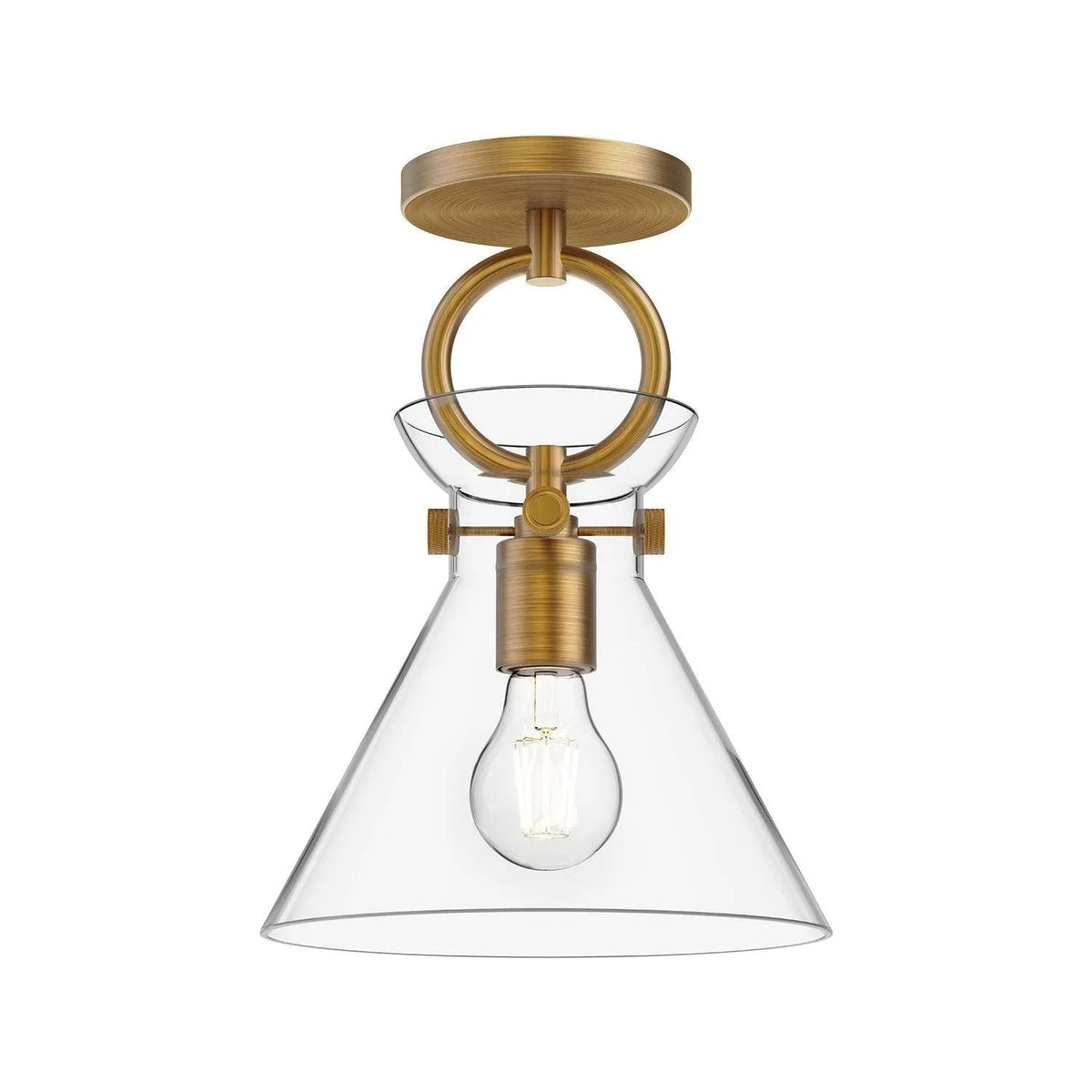 Alora Lighting - Emerson Semi-Flush Mount - SF412509AGCL | Montreal Lighting & Hardware