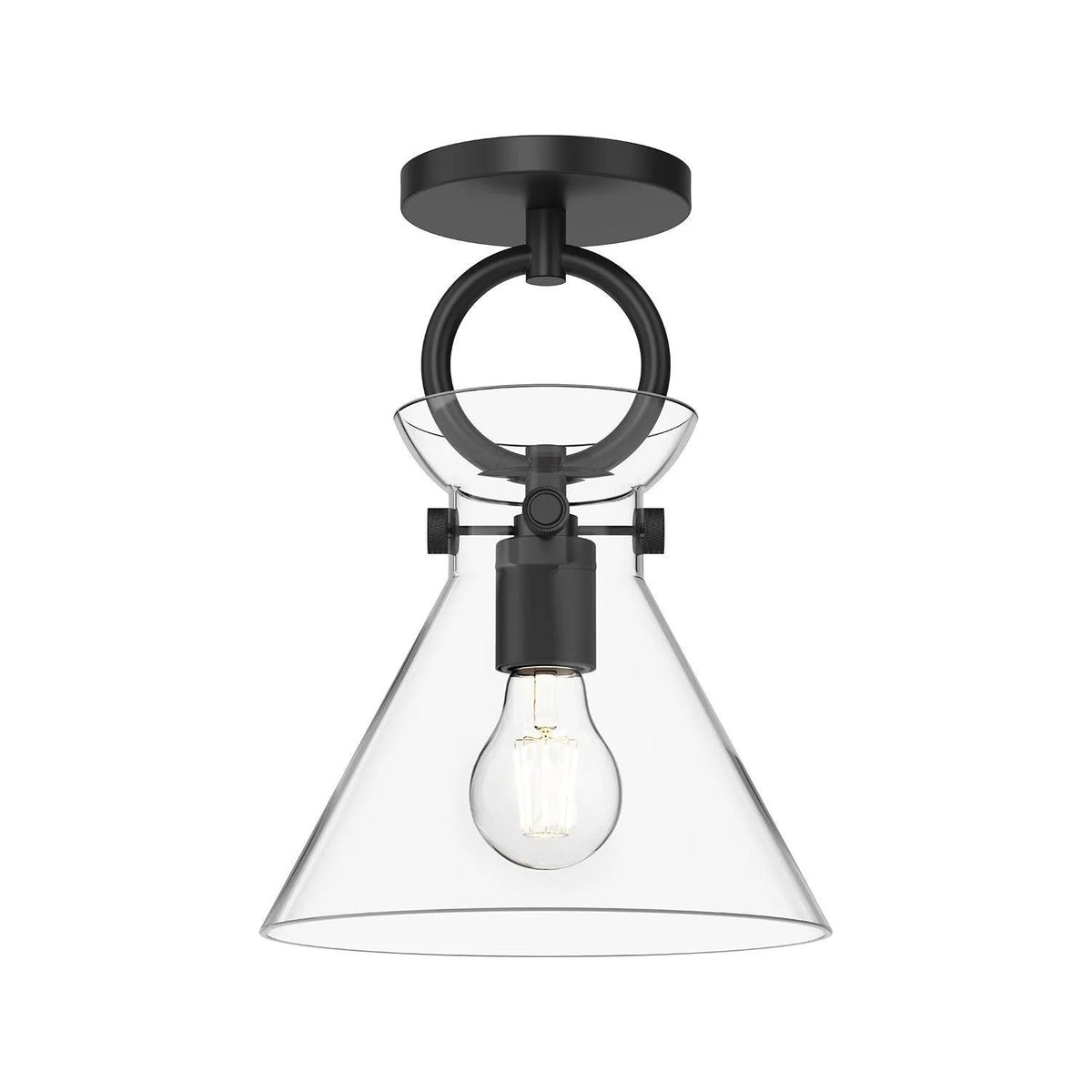 Alora Lighting - Emerson Semi-Flush Mount - SF412509MBCL | Montreal Lighting & Hardware