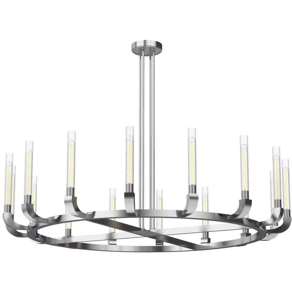 Alora Lighting - Flute Chandelier - CH316004PNCR | Montreal Lighting & Hardware