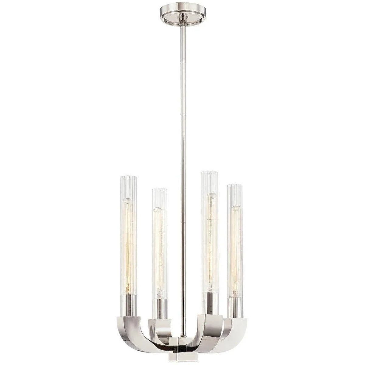 Alora Lighting - Flute Chandelier - CH316004PNCR | Montreal Lighting & Hardware