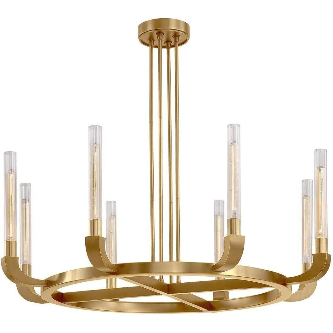 Alora Lighting - Flute Chandelier - CH316008VBCR | Montreal Lighting & Hardware