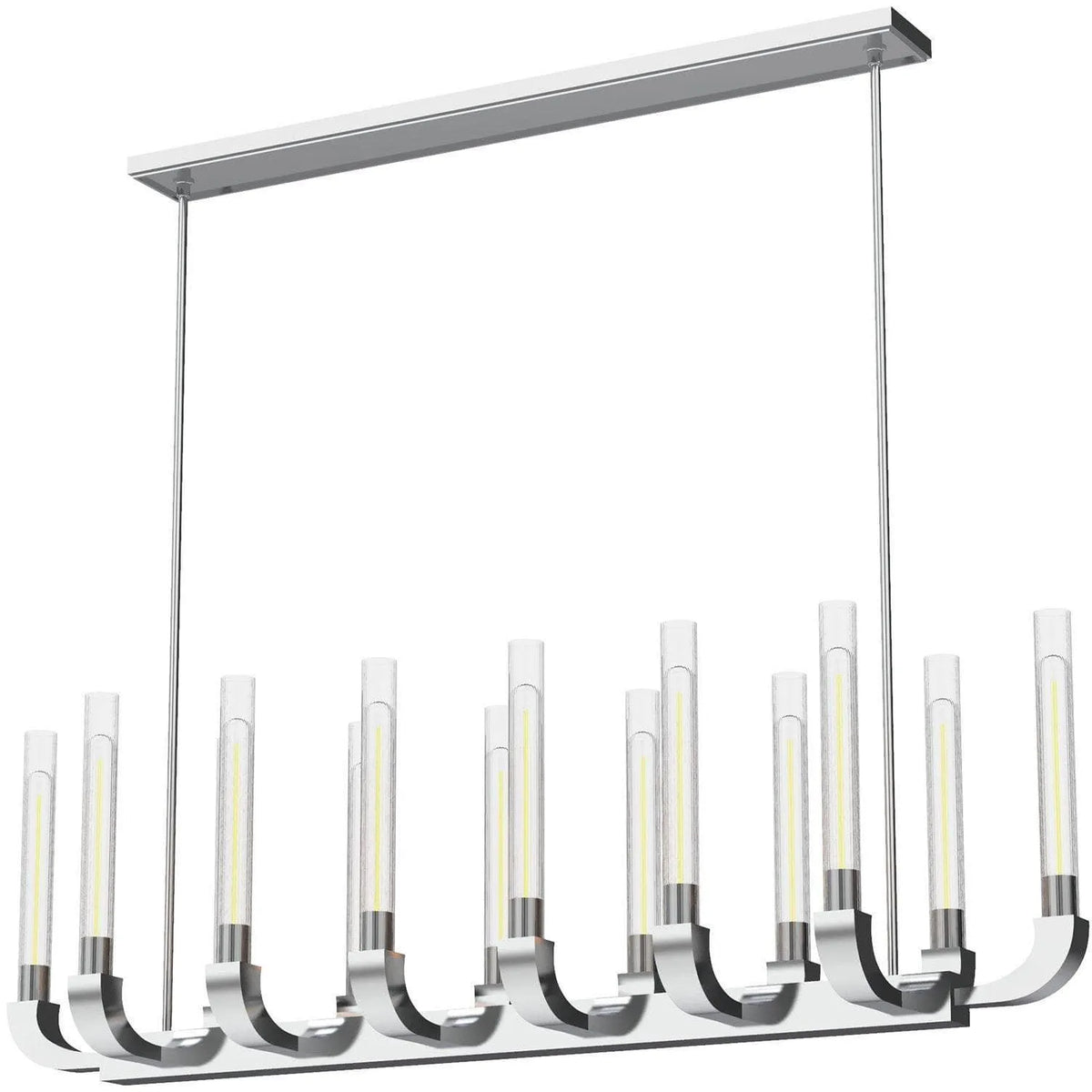 Alora Lighting - Flute Linear Suspension - LP316012PNCR | Montreal Lighting & Hardware