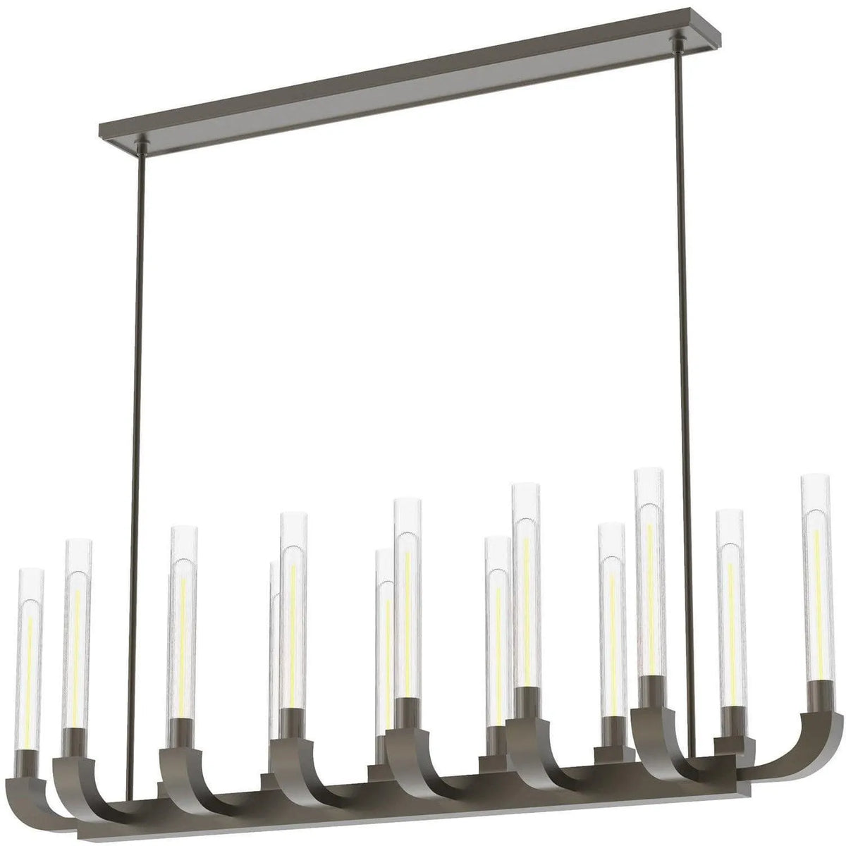 Alora Lighting - Flute Linear Suspension - LP316012PNCR | Montreal Lighting & Hardware