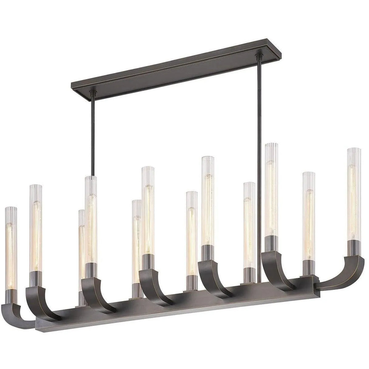 Alora Lighting - Flute Linear Suspension - LP316012UBCR | Montreal Lighting & Hardware