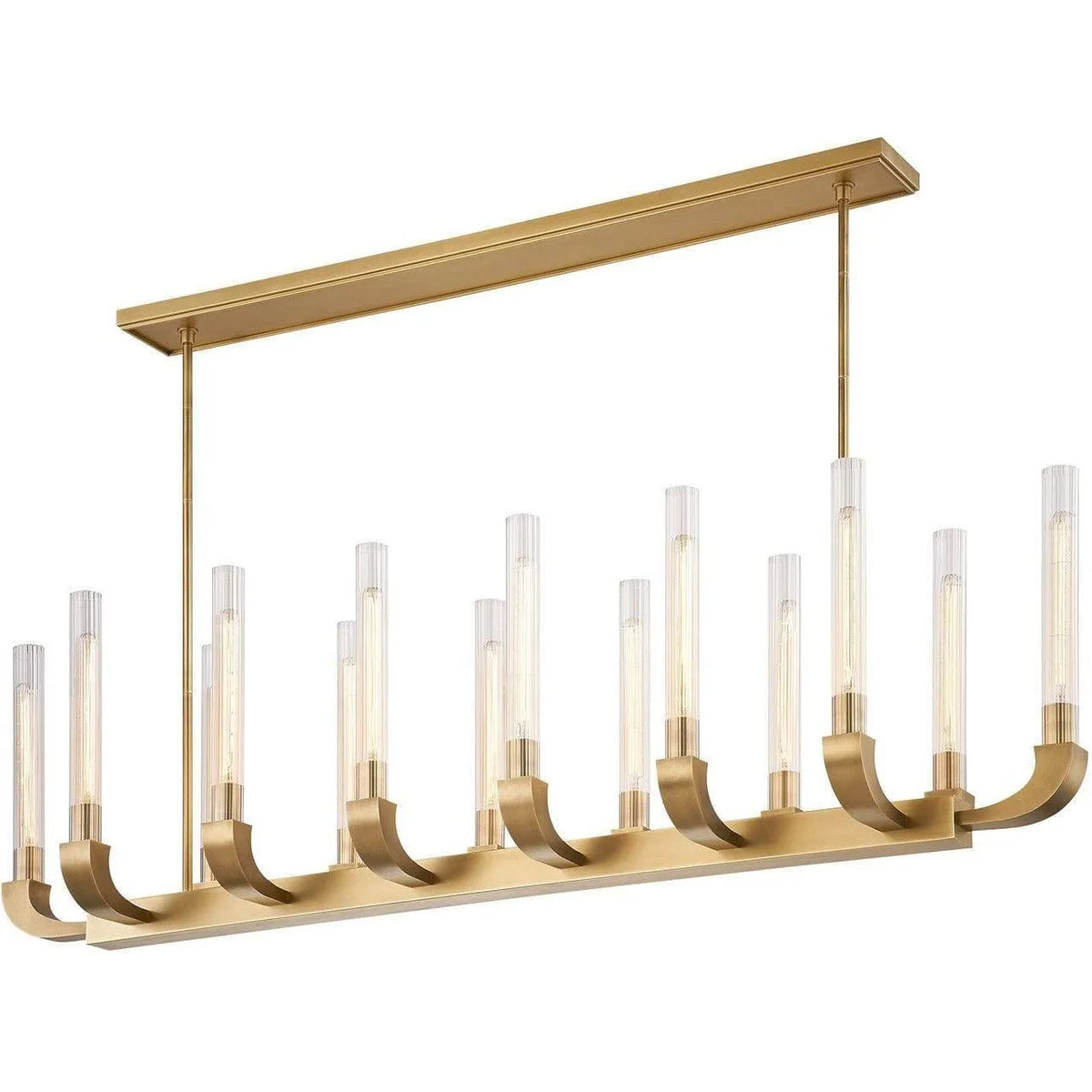 Alora Lighting - Flute Linear Suspension - LP316014VBCR | Montreal Lighting & Hardware