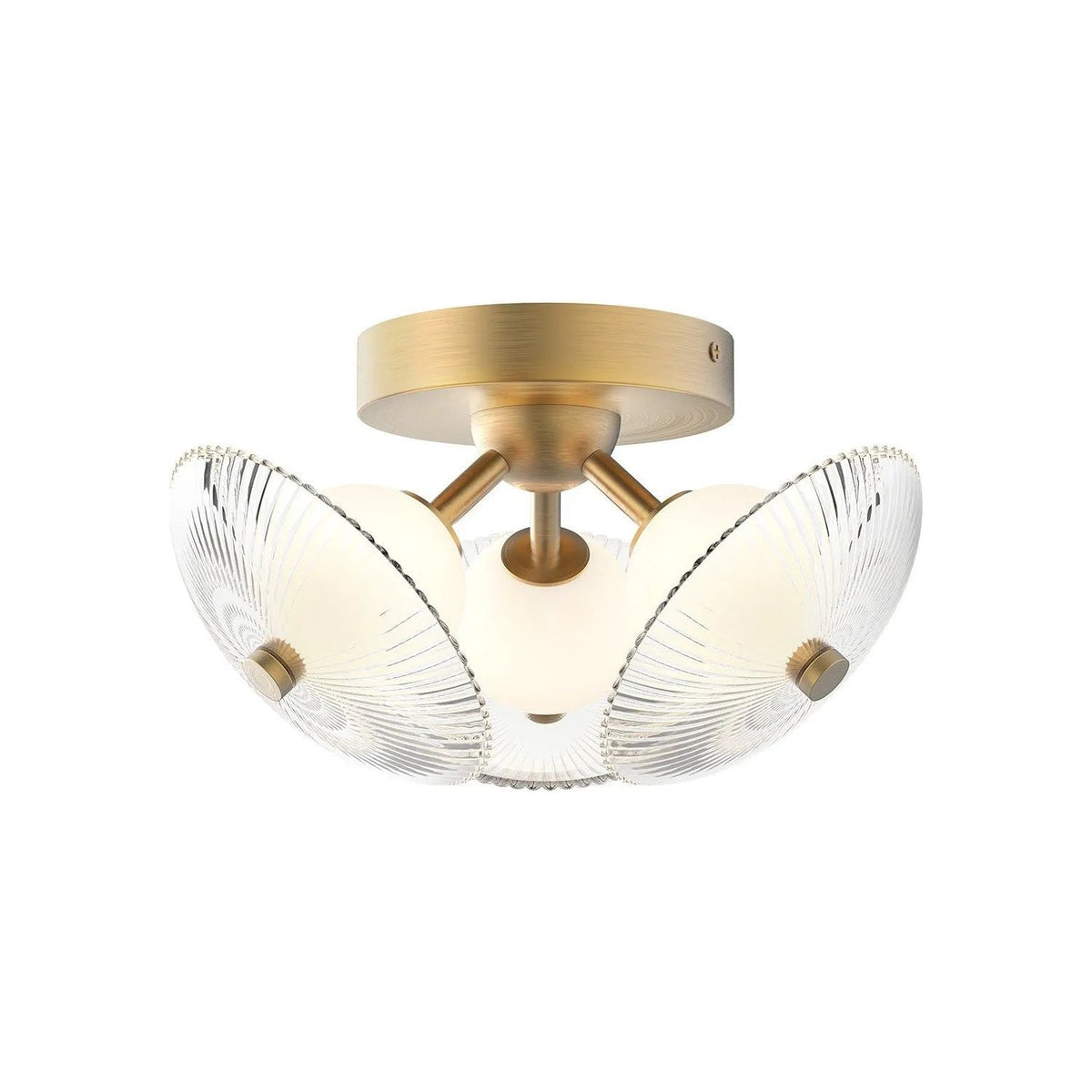 Alora Lighting - Hera LED Flush Mount - FM417604BGCR | Montreal Lighting & Hardware