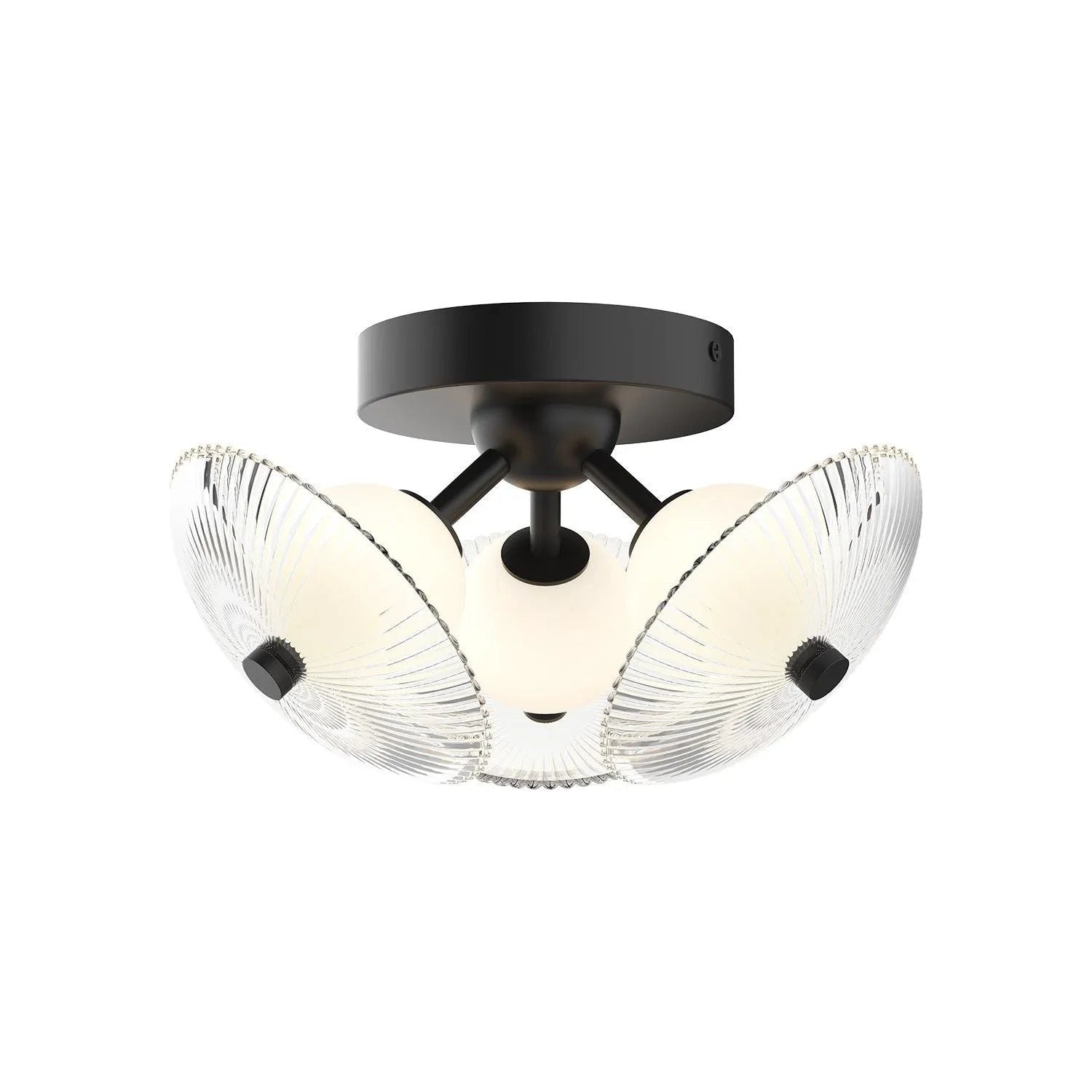 Alora Lighting - Hera LED Flush Mount - FM417604MBCR | Montreal Lighting & Hardware