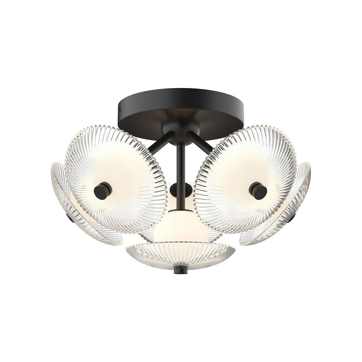 Alora Lighting - Hera LED Flush Mount - FM417606MBCR | Montreal Lighting & Hardware