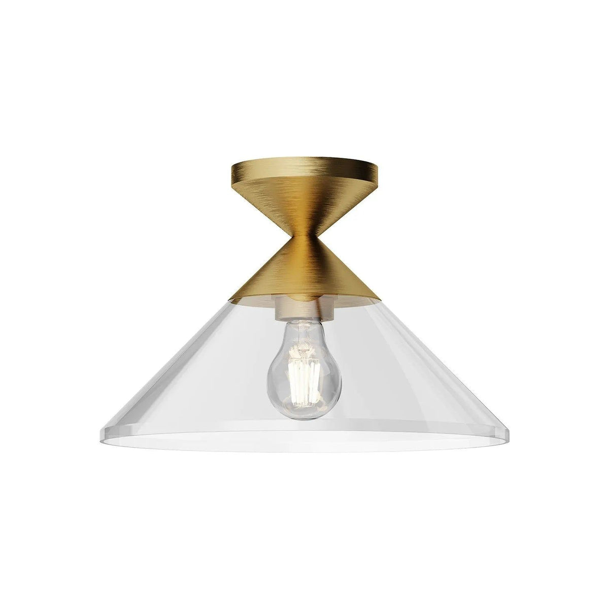 Alora Lighting - Mauer Semi-Flush Mount - SF521012BGCL | Montreal Lighting & Hardware