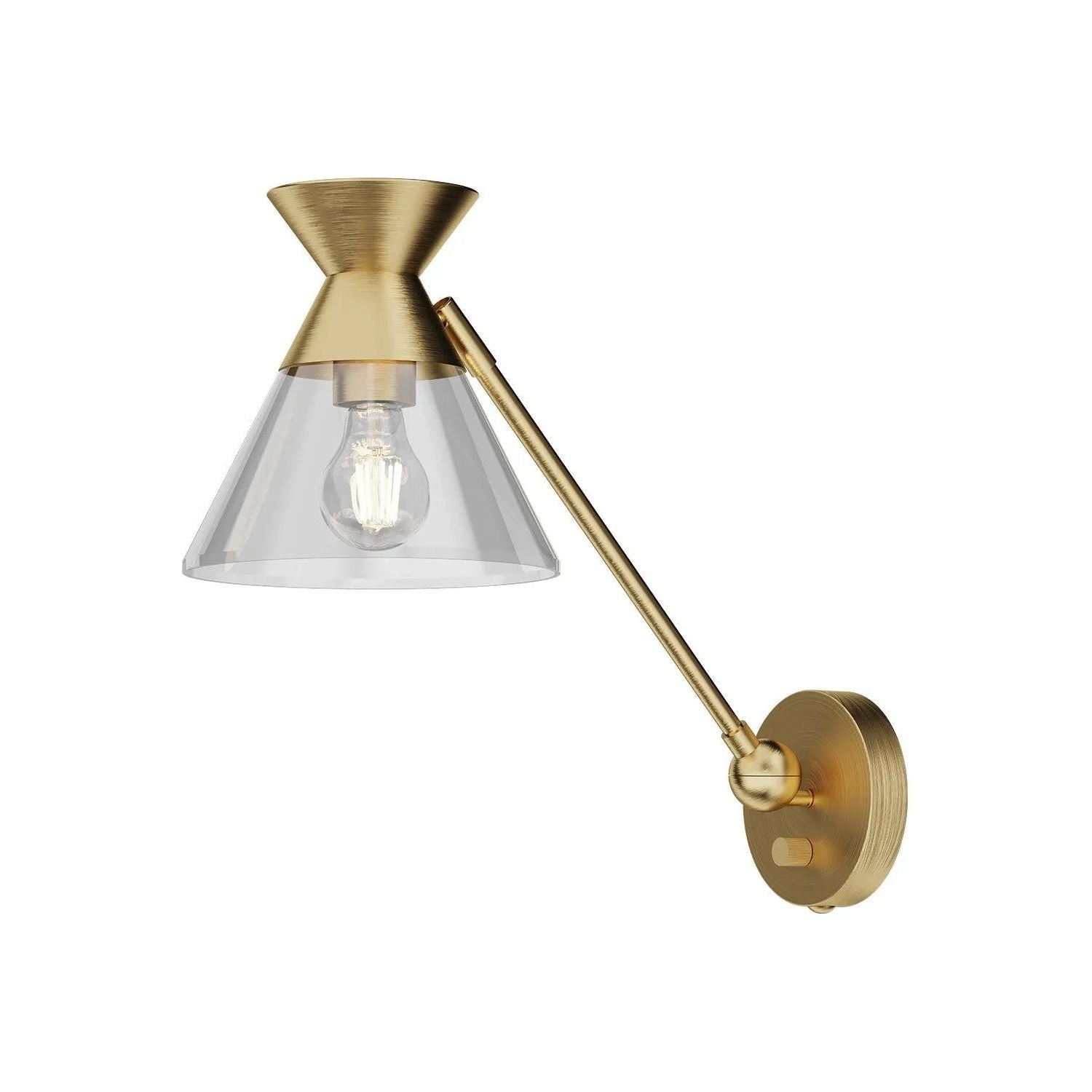 Alora Lighting - Mauer Wall Sconce - WV521008BGCL | Montreal Lighting & Hardware