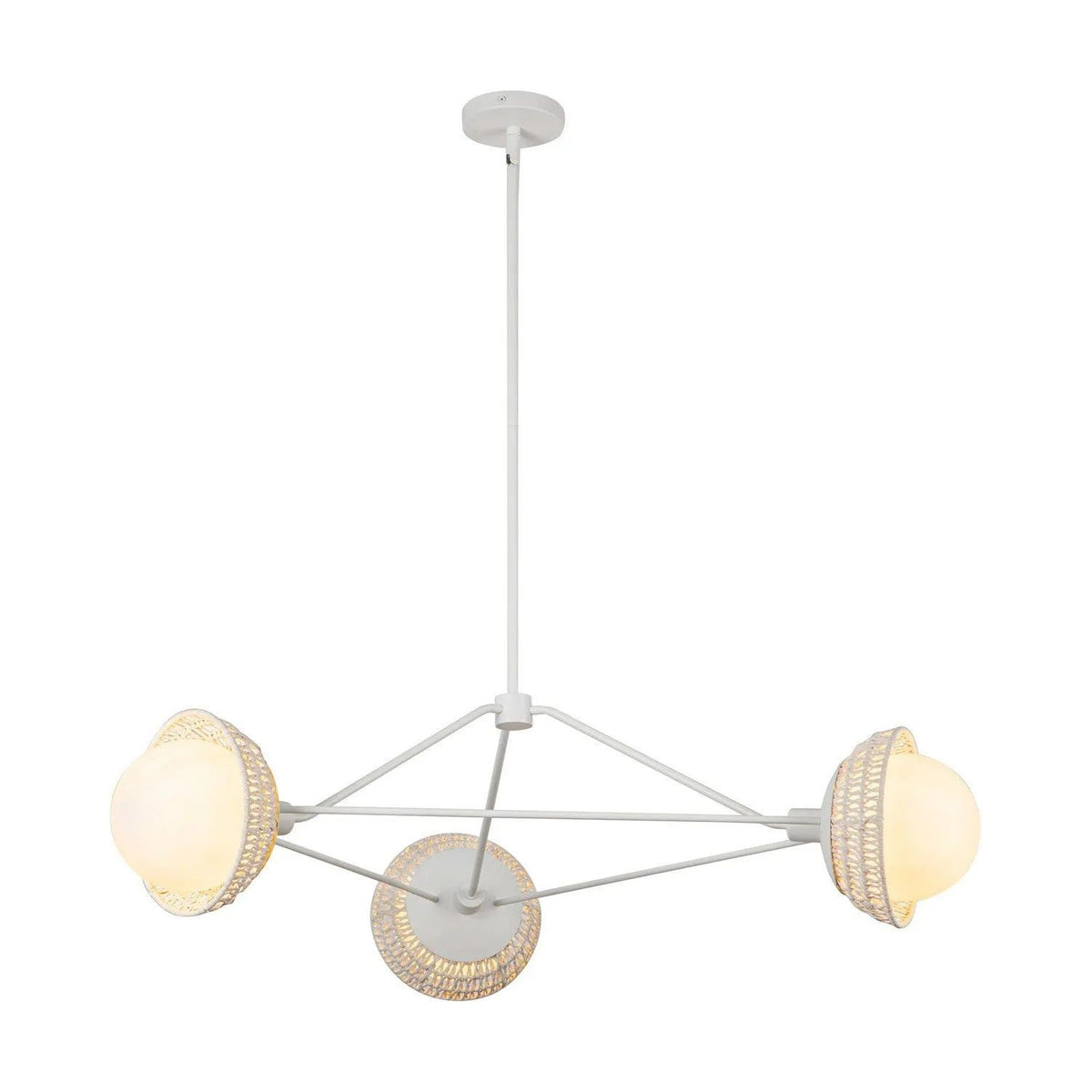 Alora Lighting - Perth Chandelier - CH490340WHOP | Montreal Lighting & Hardware