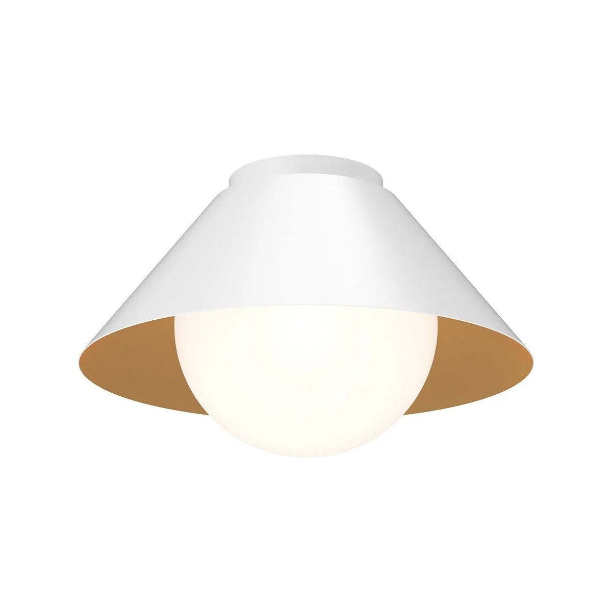 Alora Lighting - Remy Flush Mount - FM485214WHOP | Montreal Lighting & Hardware