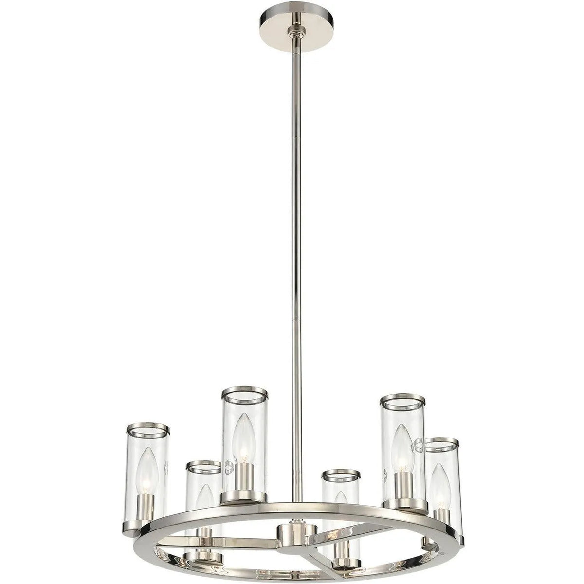 Alora Lighting - Revolve Chandelier - CH309006PNCG | Montreal Lighting & Hardware