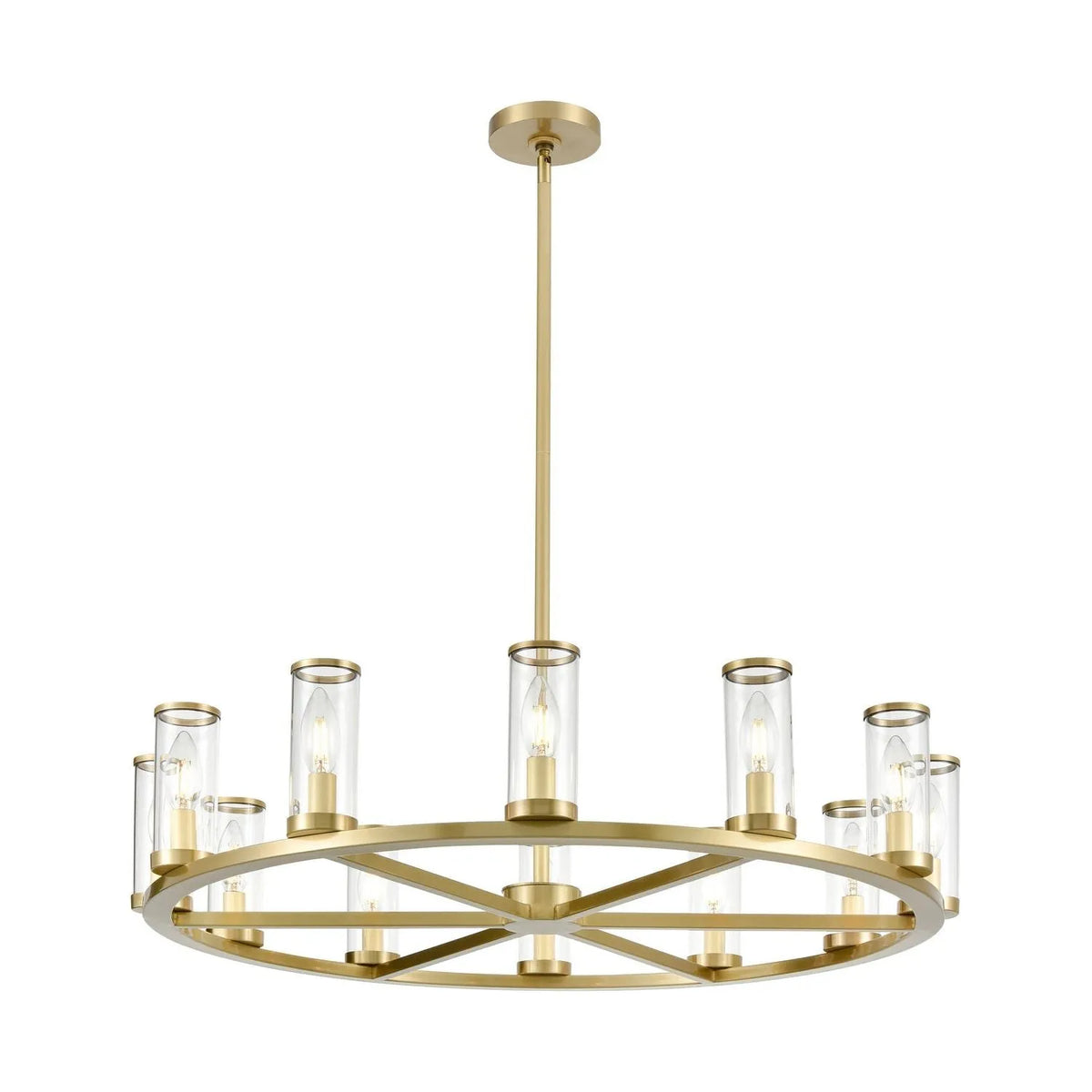 Alora Lighting - Revolve Chandelier - CH309012NBCG | Montreal Lighting & Hardware