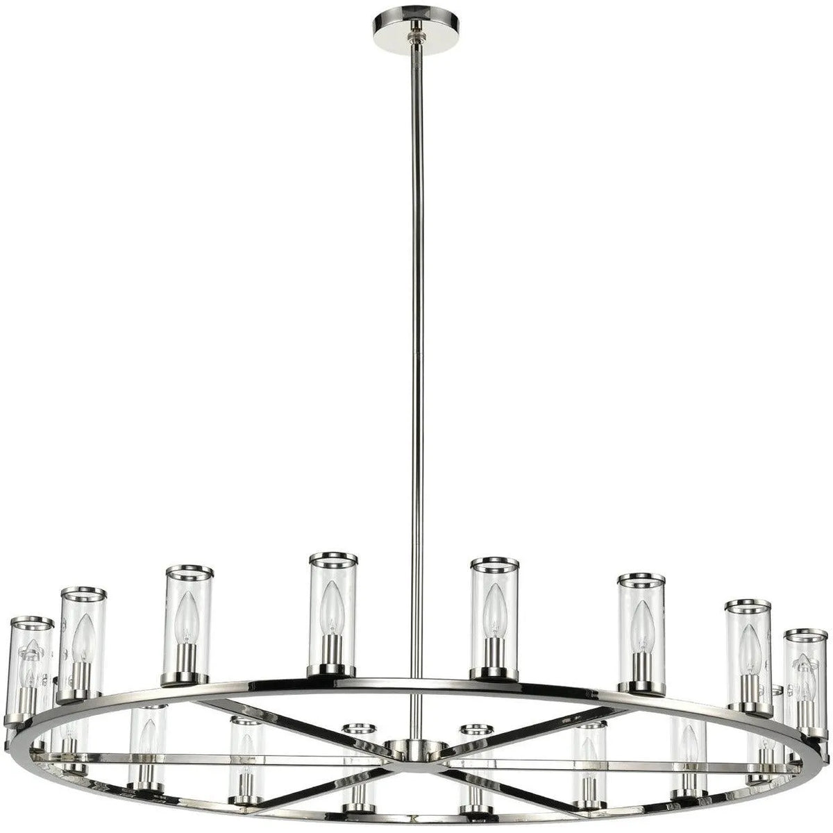 Alora Lighting - Revolve Chandelier - CH309018PNCG | Montreal Lighting & Hardware