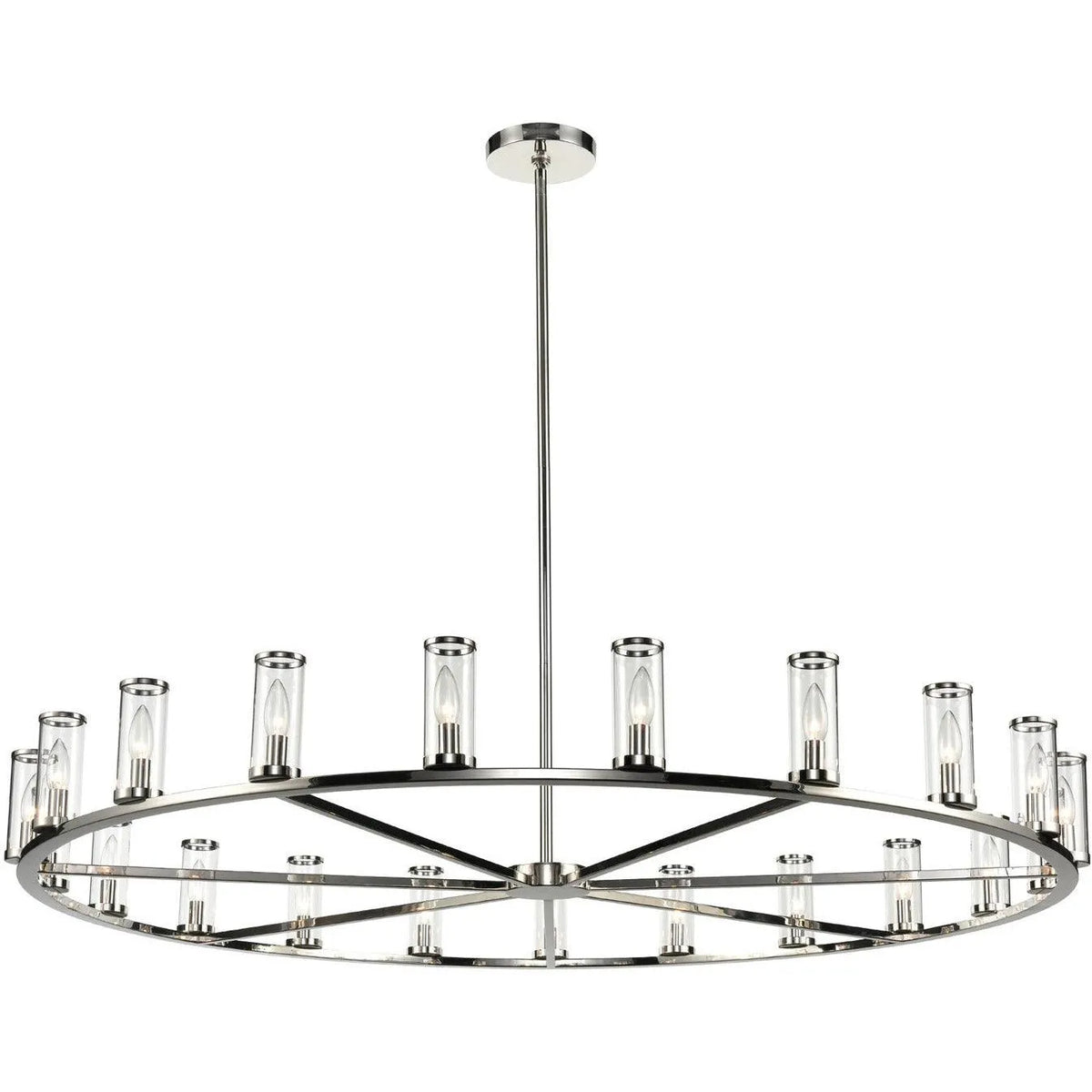 Alora Lighting - Revolve Chandelier - CH309021PNCG | Montreal Lighting & Hardware