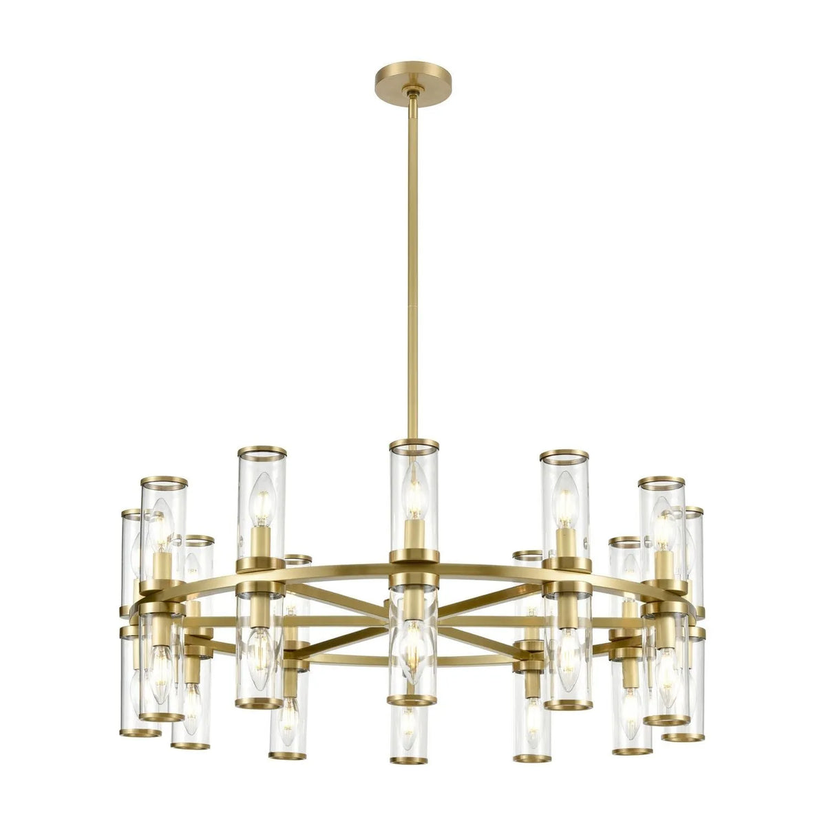 Alora Lighting - Revolve Chandelier - CH309024NBCG | Montreal Lighting & Hardware