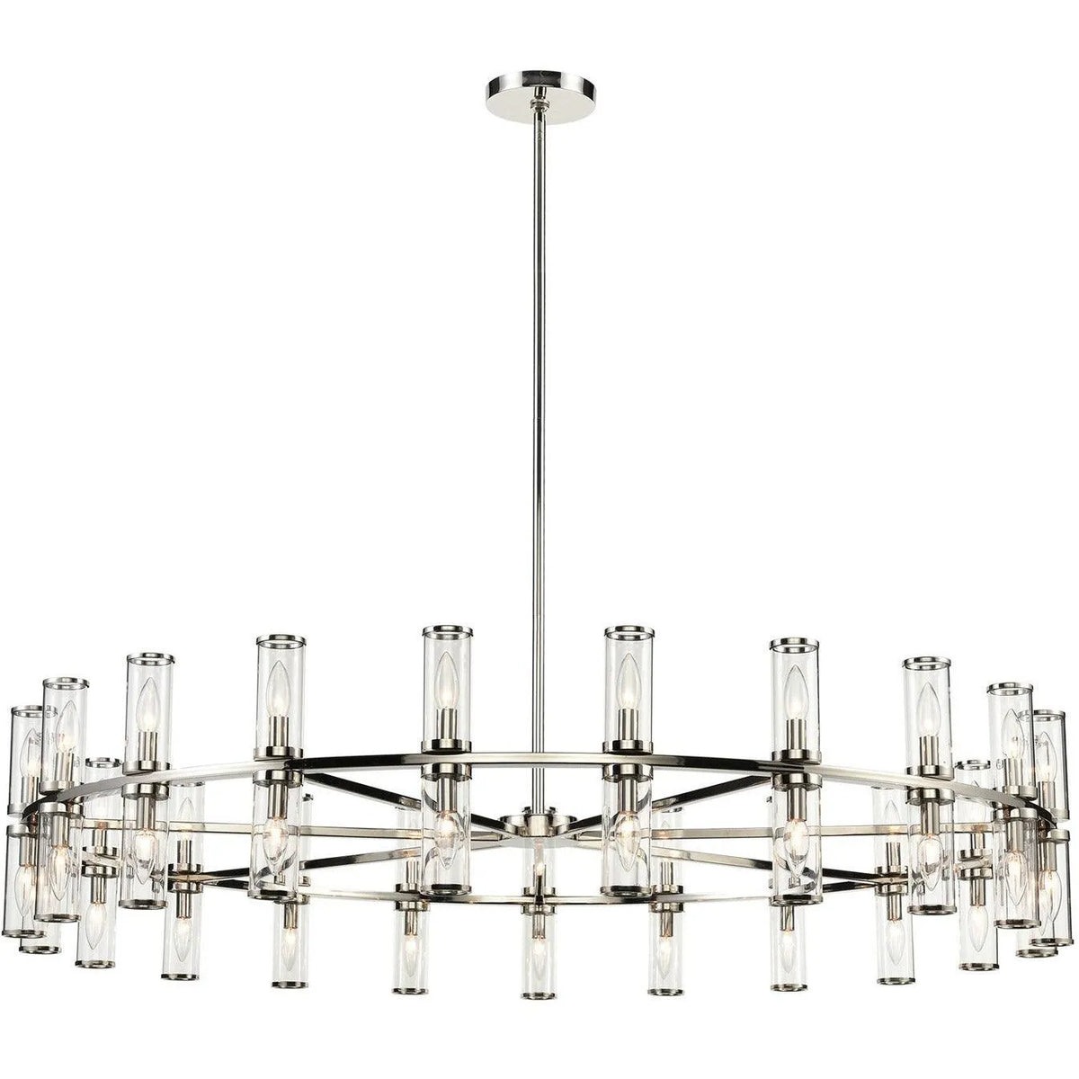 Alora Lighting - Revolve Chandelier - CH309042PNCG | Montreal Lighting & Hardware