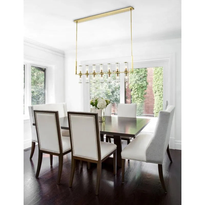 Alora Lighting - Revolve Linear Pendant - LP309007NBCG | Montreal Lighting & Hardware