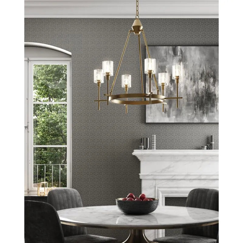 Alora Lighting - Salita Chandelier - CH314308PNCC | Montreal Lighting & Hardware