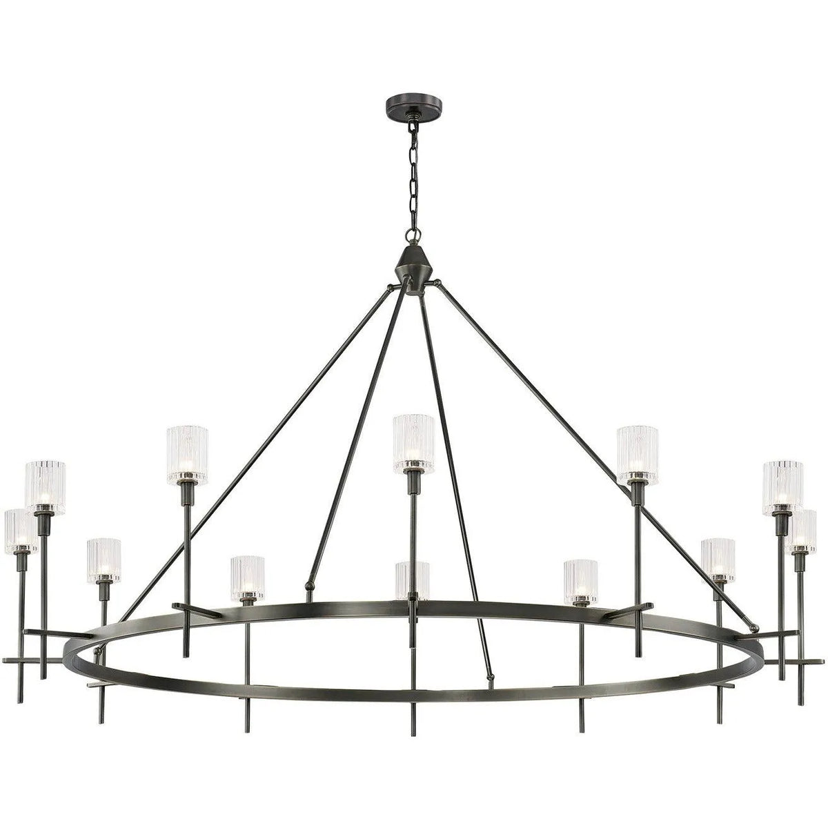 Alora Lighting - Salita Chandelier - CH314312UBRC | Montreal Lighting & Hardware