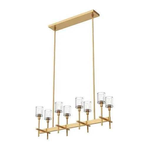 Alora Lighting - Salita Single Bar Linear Suspension - LP314308VBCC | Montreal Lighting & Hardware