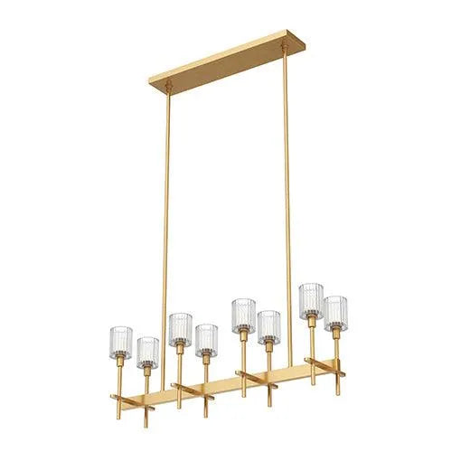 Alora Lighting - Salita Single Bar Linear Suspension - LP314308VBRC | Montreal Lighting & Hardware