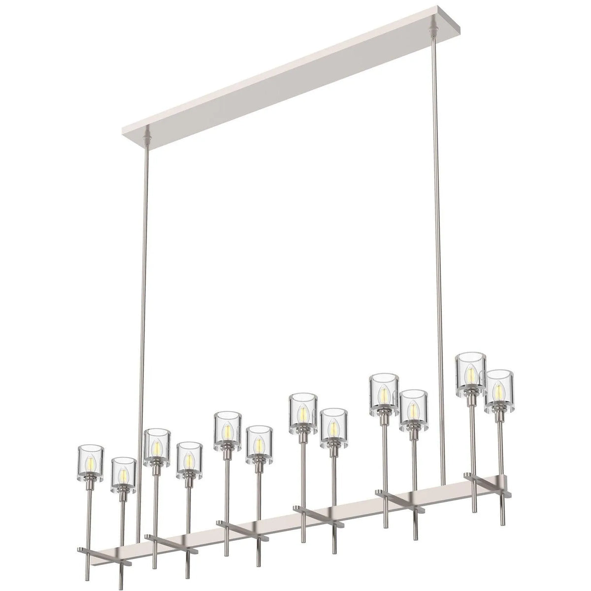 Alora Lighting - Salita Single Bar Linear Suspension - LP314312PNCC | Montreal Lighting & Hardware