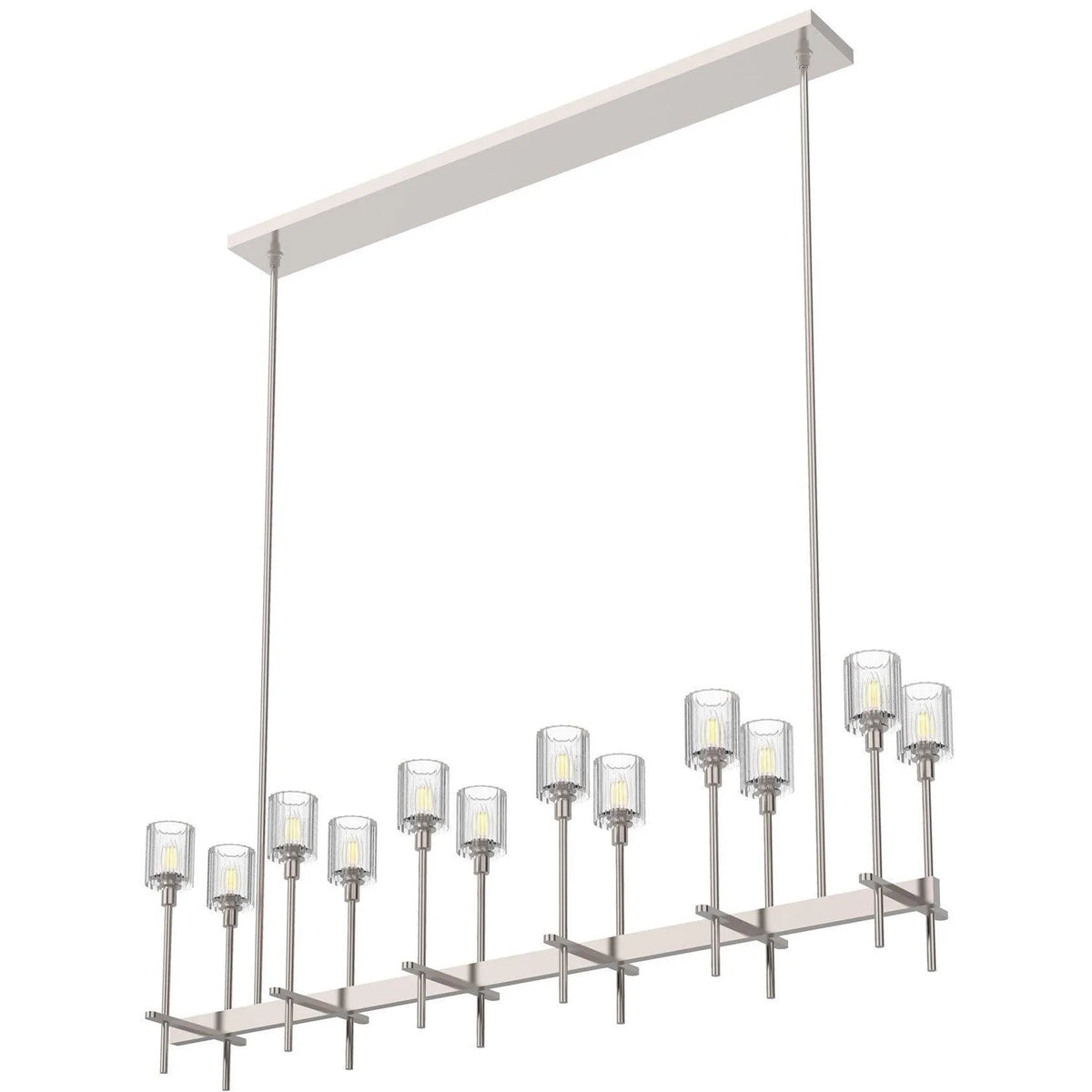 Alora Lighting - Salita Single Bar Linear Suspension - LP314312PNRC | Montreal Lighting & Hardware