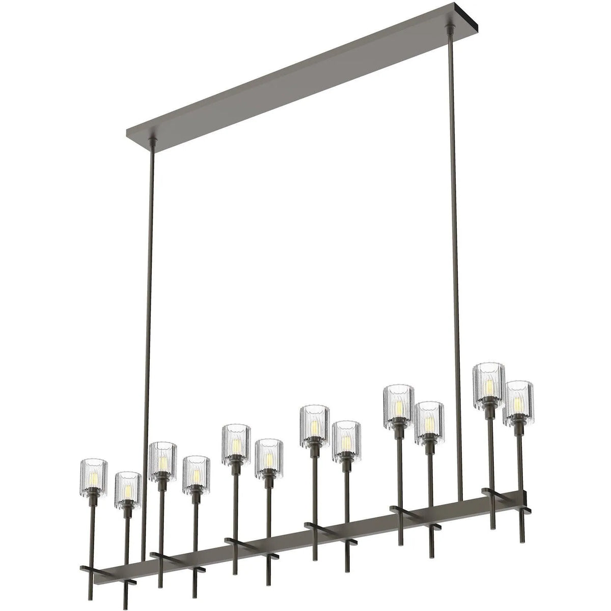 Alora Lighting - Salita Single Bar Linear Suspension - LP314312UBRC | Montreal Lighting & Hardware