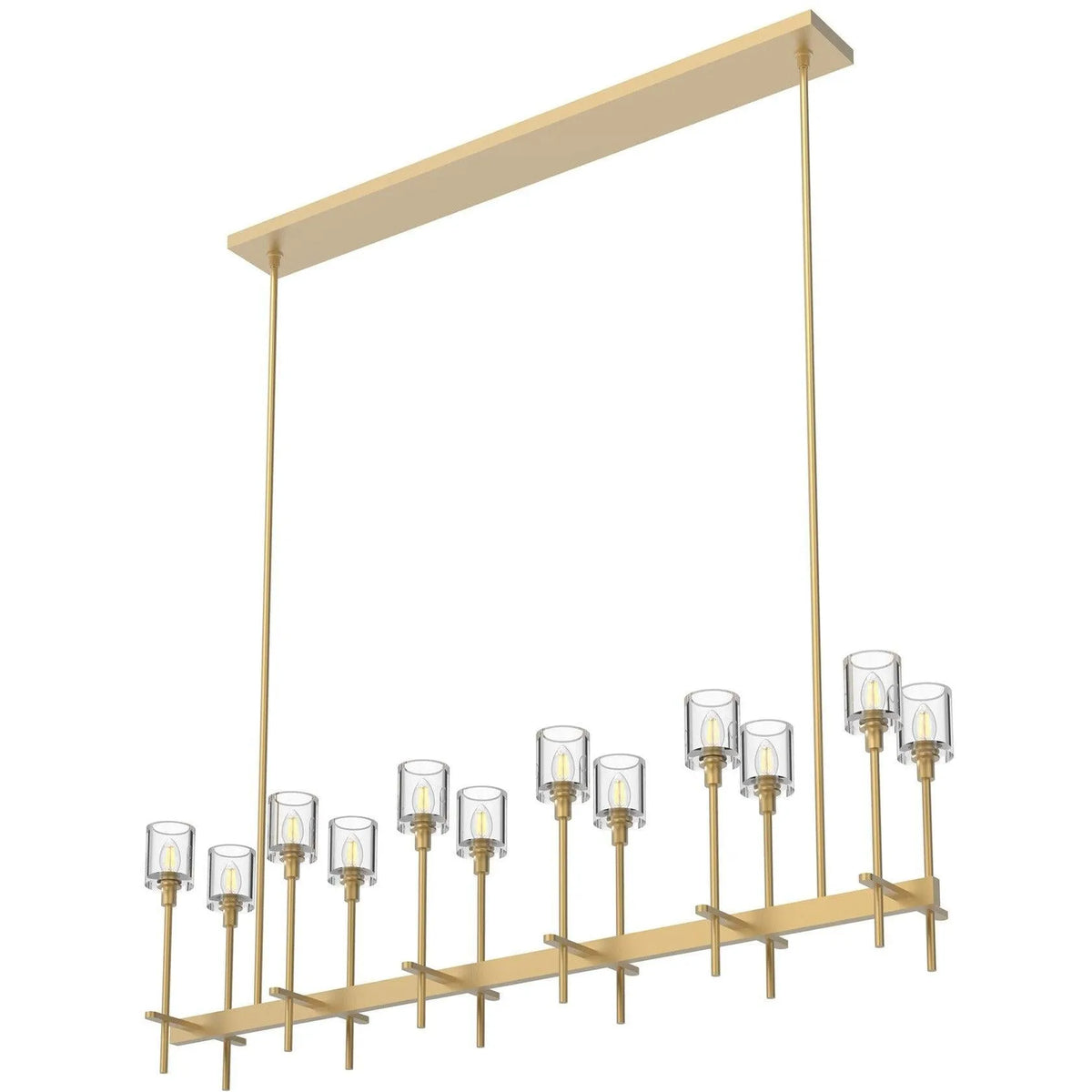 Alora Lighting - Salita Single Bar Linear Suspension - LP314312VBCC | Montreal Lighting & Hardware