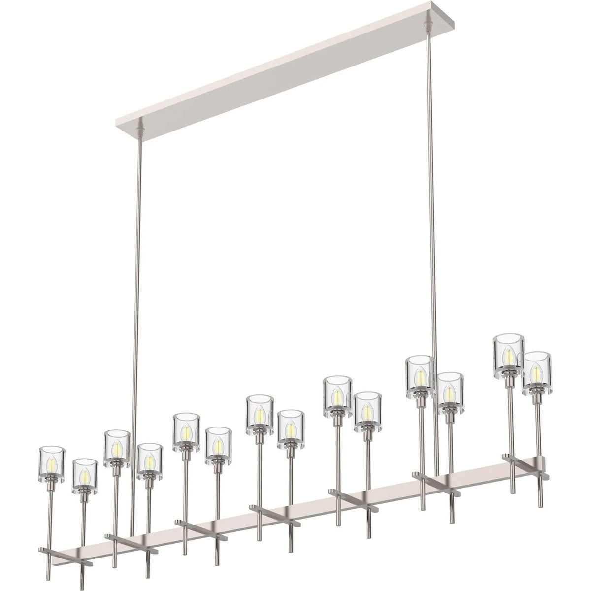 Alora Lighting - Salita Single Bar Linear Suspension - LP314314PNCC | Montreal Lighting & Hardware