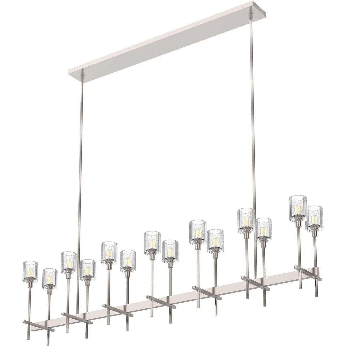 Alora Lighting - Salita Single Bar Linear Suspension - LP314314PNRC | Montreal Lighting & Hardware