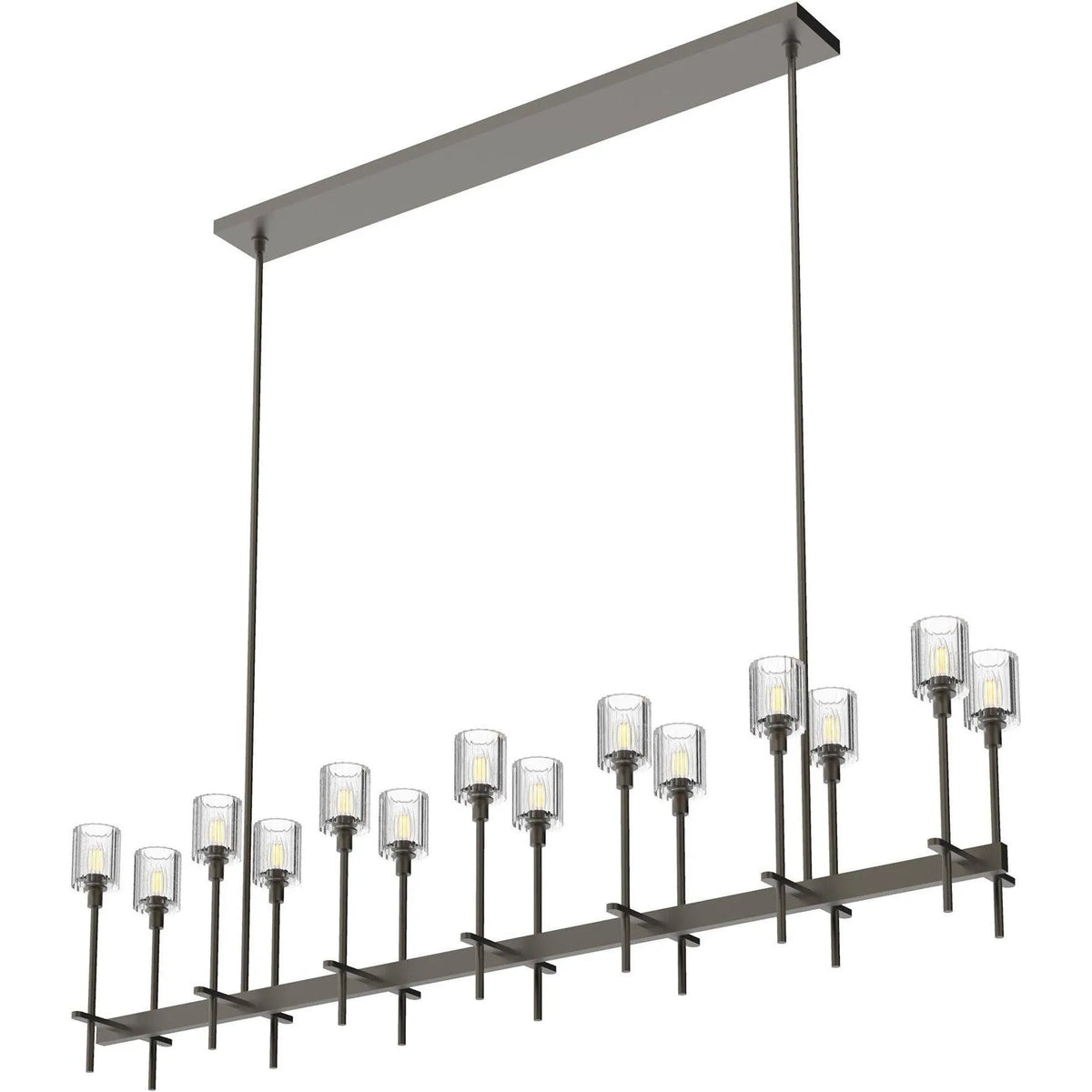 Alora Lighting - Salita Single Bar Linear Suspension - LP314314UBRC | Montreal Lighting & Hardware