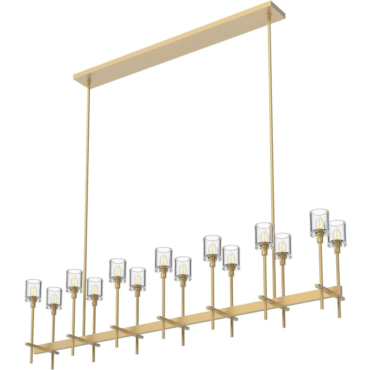 Alora Lighting - Salita Single Bar Linear Suspension - LP314314VBCC | Montreal Lighting & Hardware