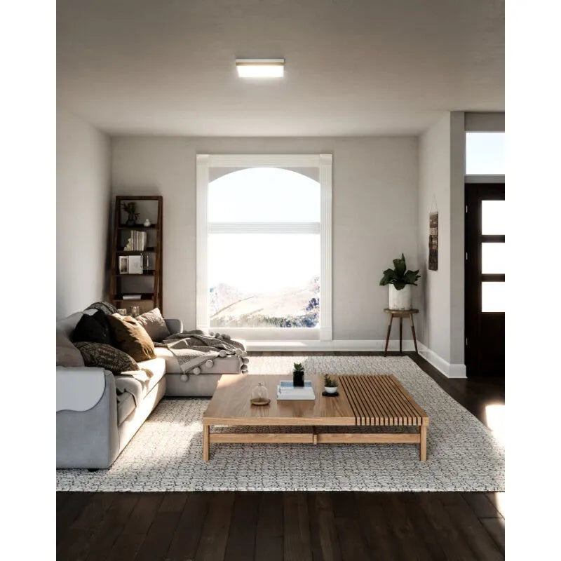 Alora Lighting - Sydney Two-Tone LED Flush Mount - FM553211AGMB | Montreal Lighting & Hardware