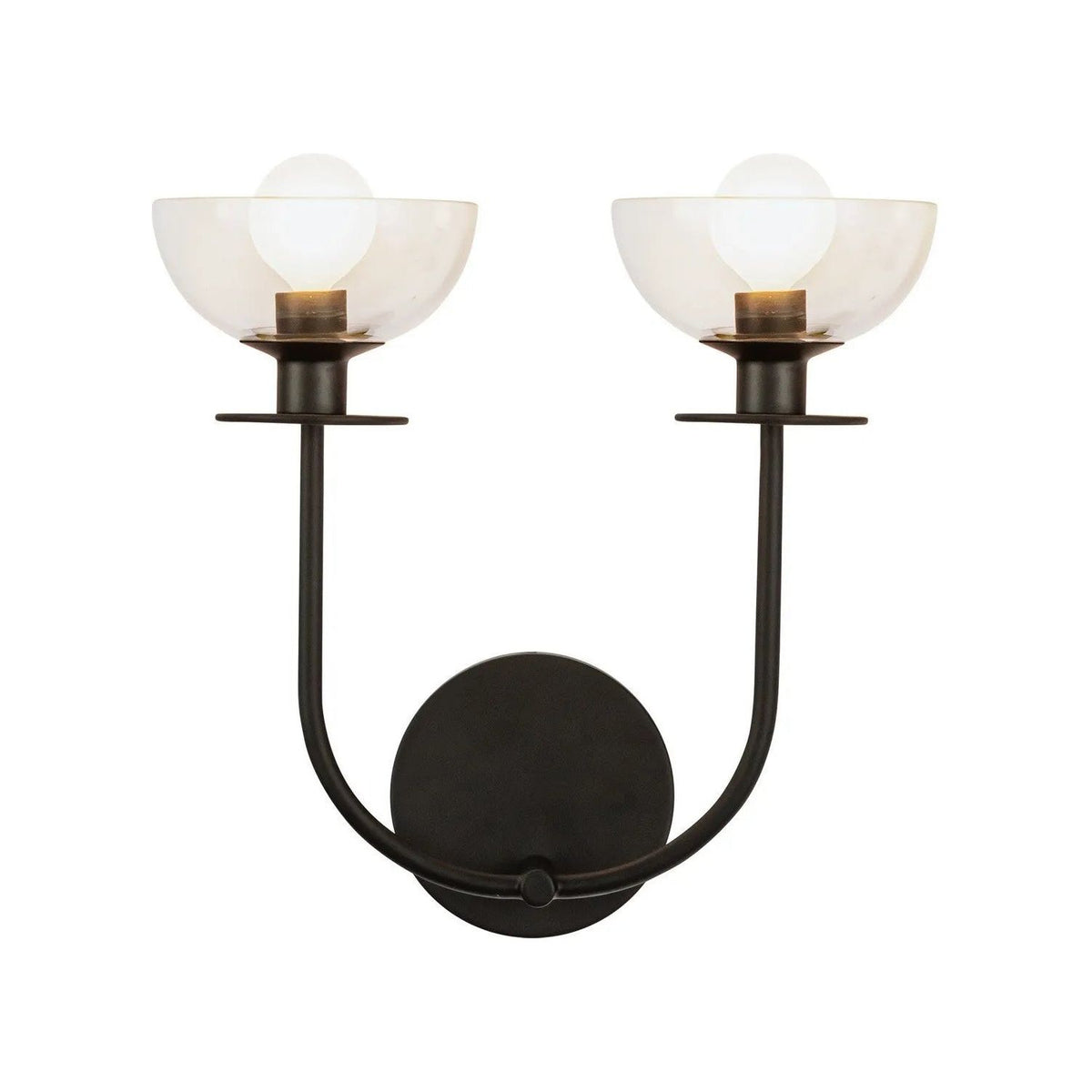 Alora Lighting - Sylvia Wall Vanity - WV515212MBCL | Montreal Lighting & Hardware