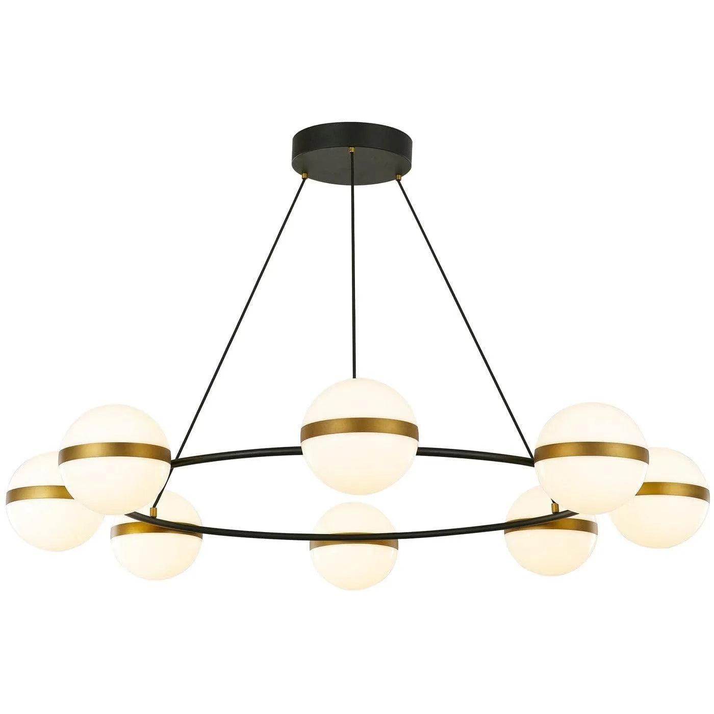 Alora Lighting - Tagliato LED Chandelier - CH302008MBBG | Montreal Lighting & Hardware