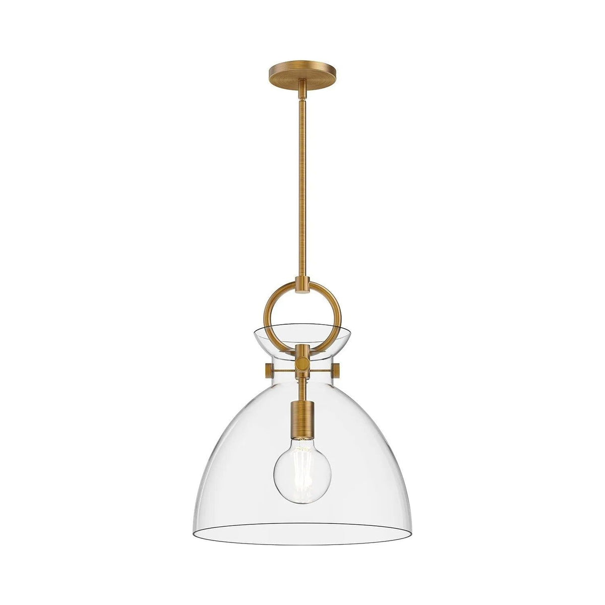 Alora Lighting - Waldo Pendant - PD411814AGCL | Montreal Lighting & Hardware