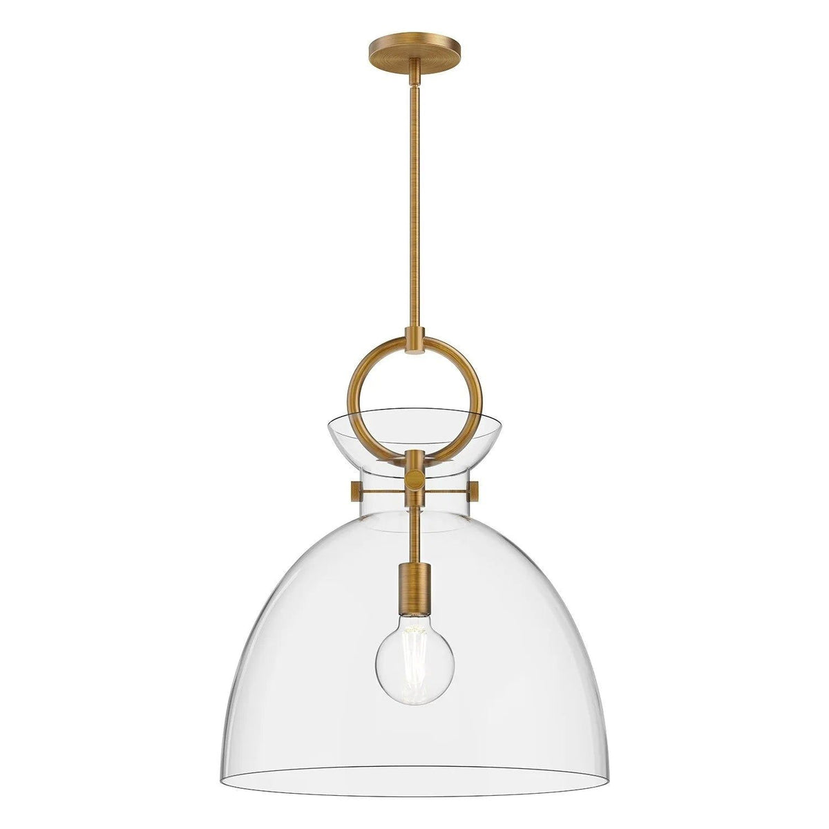 Alora Lighting - Waldo Pendant - PD411818AGCL | Montreal Lighting & Hardware