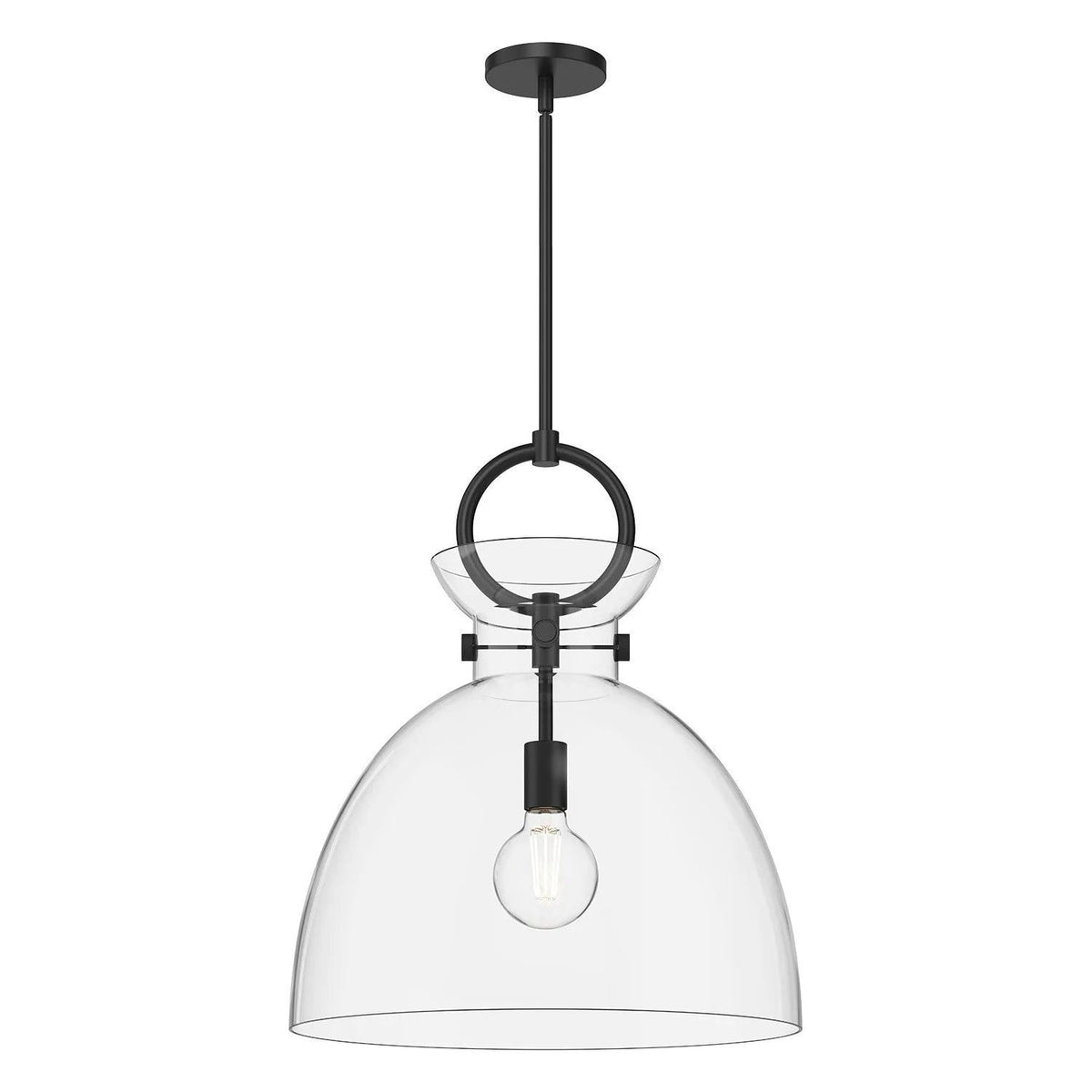 Alora Lighting - Waldo Pendant - PD411818MBCL | Montreal Lighting & Hardware